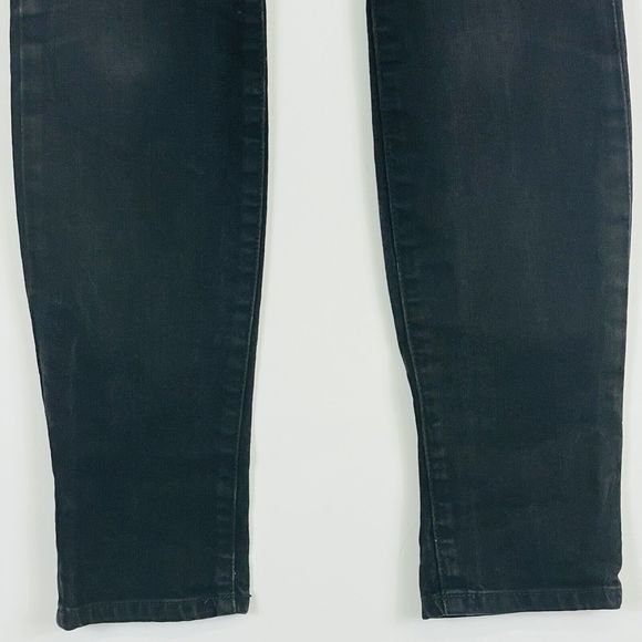 JOE'S Jeans Whiskered Black The Skinny Fit Denim 8.5" Rise Womens Sz 28 - Picture 3 of 7